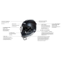 Casco Portero Hockey OBO ABS Negro