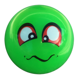 Bola Blanda de Emoji Verde para niños