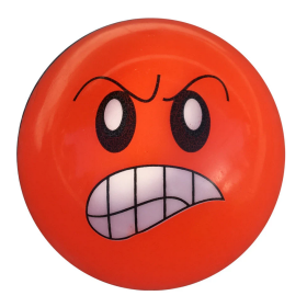 Bola Blanda de Emoji Naranja para niños