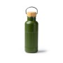 Botella Roly Nobuk Acero Inox Tapa Bambú 500ml Verde