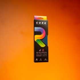 Ribbon Cork Grip Azul