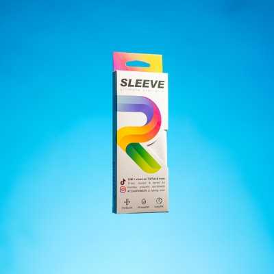 Ribbon Sleeve Grip Blanco
