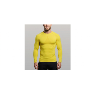 Camiseta térmica Sahara II Luanvi Amarillo