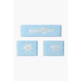 Cinta Pelo y Muñequera Osaka Set 2.0 Celeste