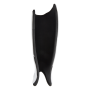 Espinillera para hockey TK, modelo TK2 blanca. Imagen individual vertical trasera.