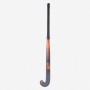 Stick de hockey hierba Kookaburra Apollo Negro visto por la cara interior en vertical.