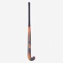 Stick de hockey hierba Kookaburra Apollo Negro visto por la cara exterior en vertical.
