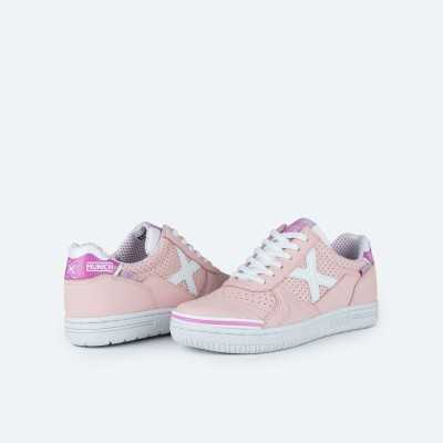 Zapatillas Hockey Sala Munich G3 Kid Profit 409 rosas, foto par.