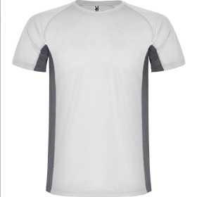 Camiseta Roly Shanghai Blanco Gris Plomo Camiseta Roly Shanghai Blanco Gris Plomo